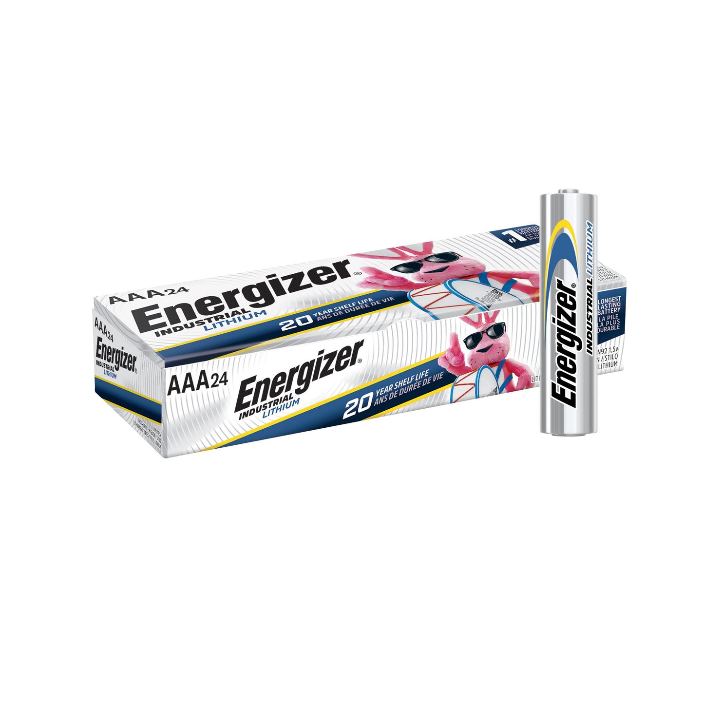Energizer® Industrial® Lithium Battery AAA Cell 1.5V Disposable 24 per Pack (1220204_BX)