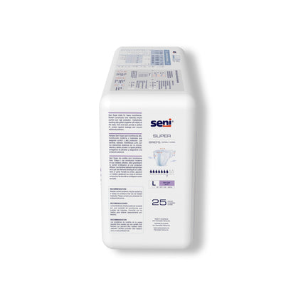Seni® Super Unisex Adult Incontinence Brief Large Disposable Heavy Absorbency (1163862_PK)