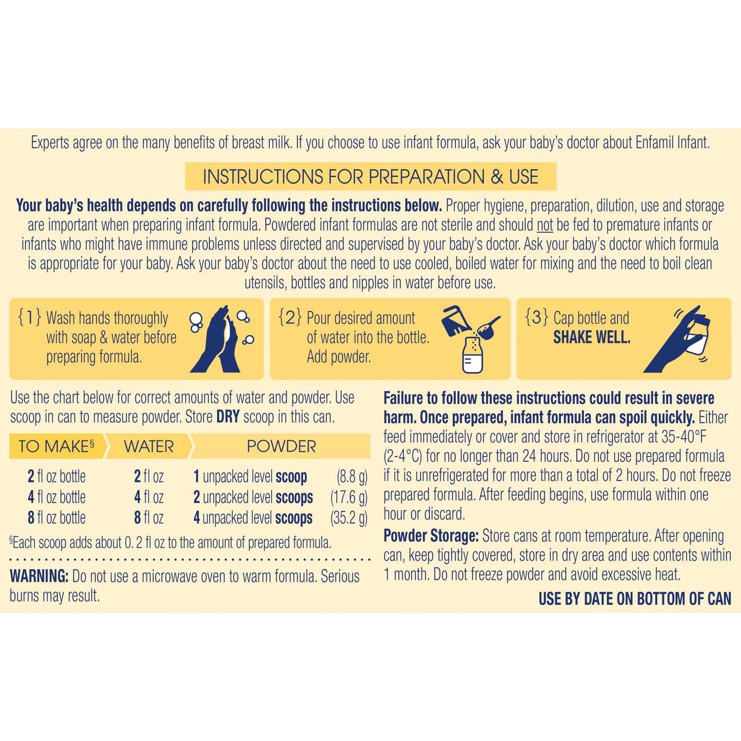 Enfamil® Infant Formula Unflavored 12.5 oz. Can Powder Iron (1141852_EA)