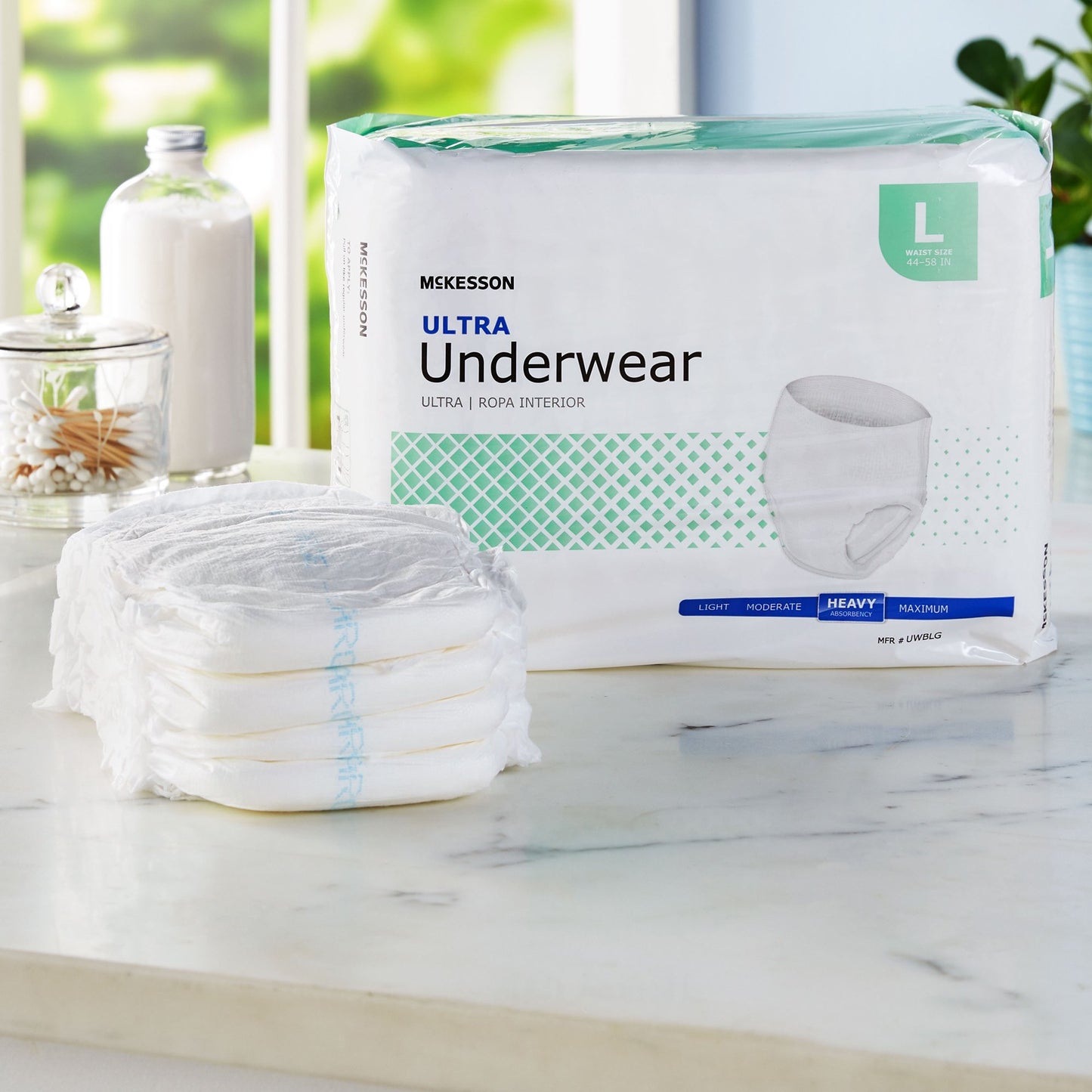 McKesson Ultra Unisex Adult Absorbent Underwear Pull On with Tear Away Seams Large Disposable Heavy Absorbency (724917_BG)