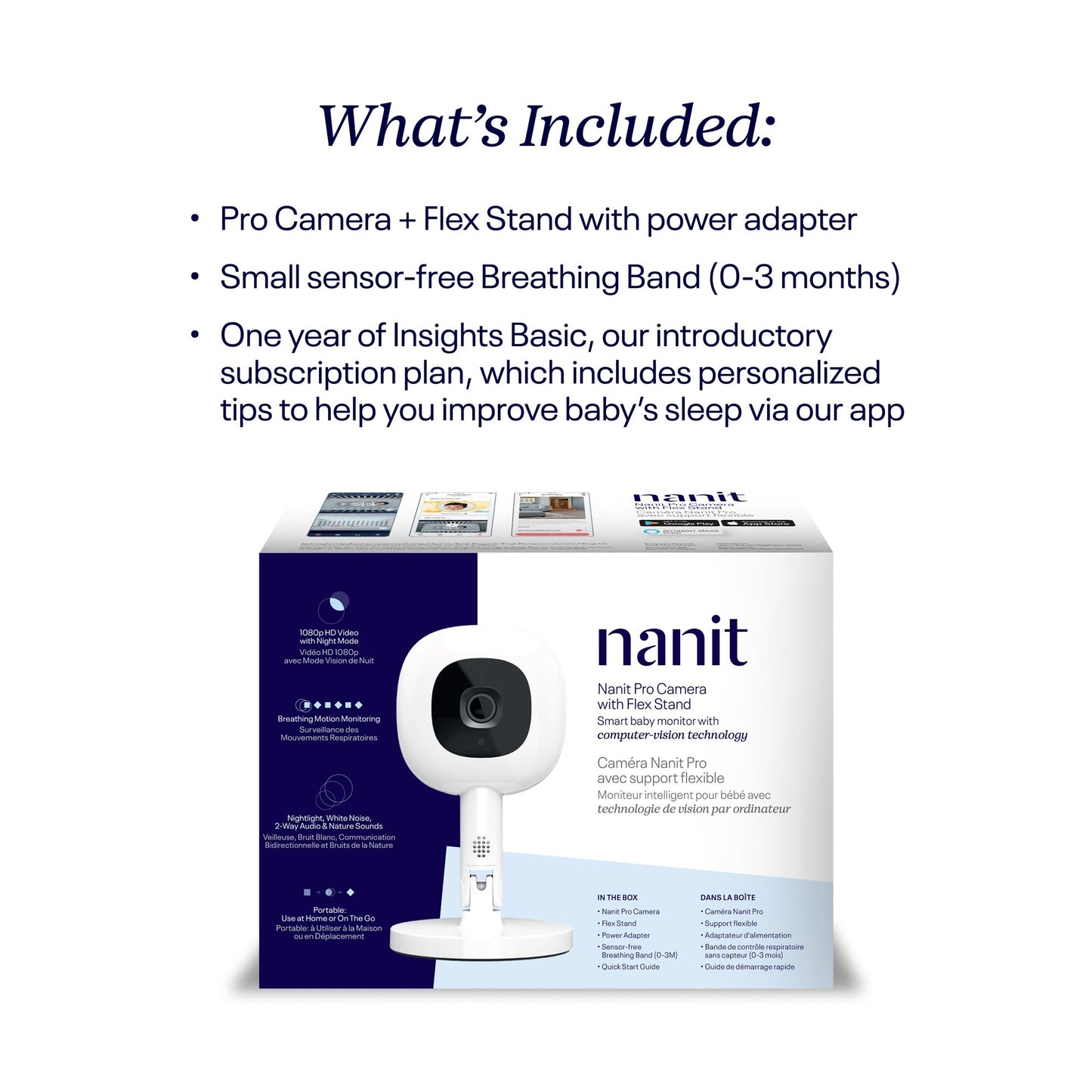 Nanit Pro Smart Baby Monitor with Flex Stand Nanit Pro Smart (1238089_EA)