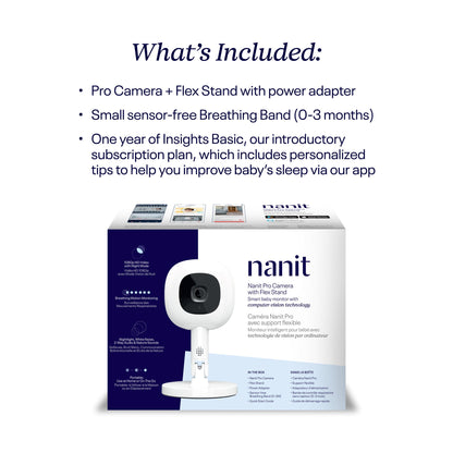 Nanit Pro Smart Baby Monitor with Flex Stand Nanit Pro Smart (1238089_EA)
