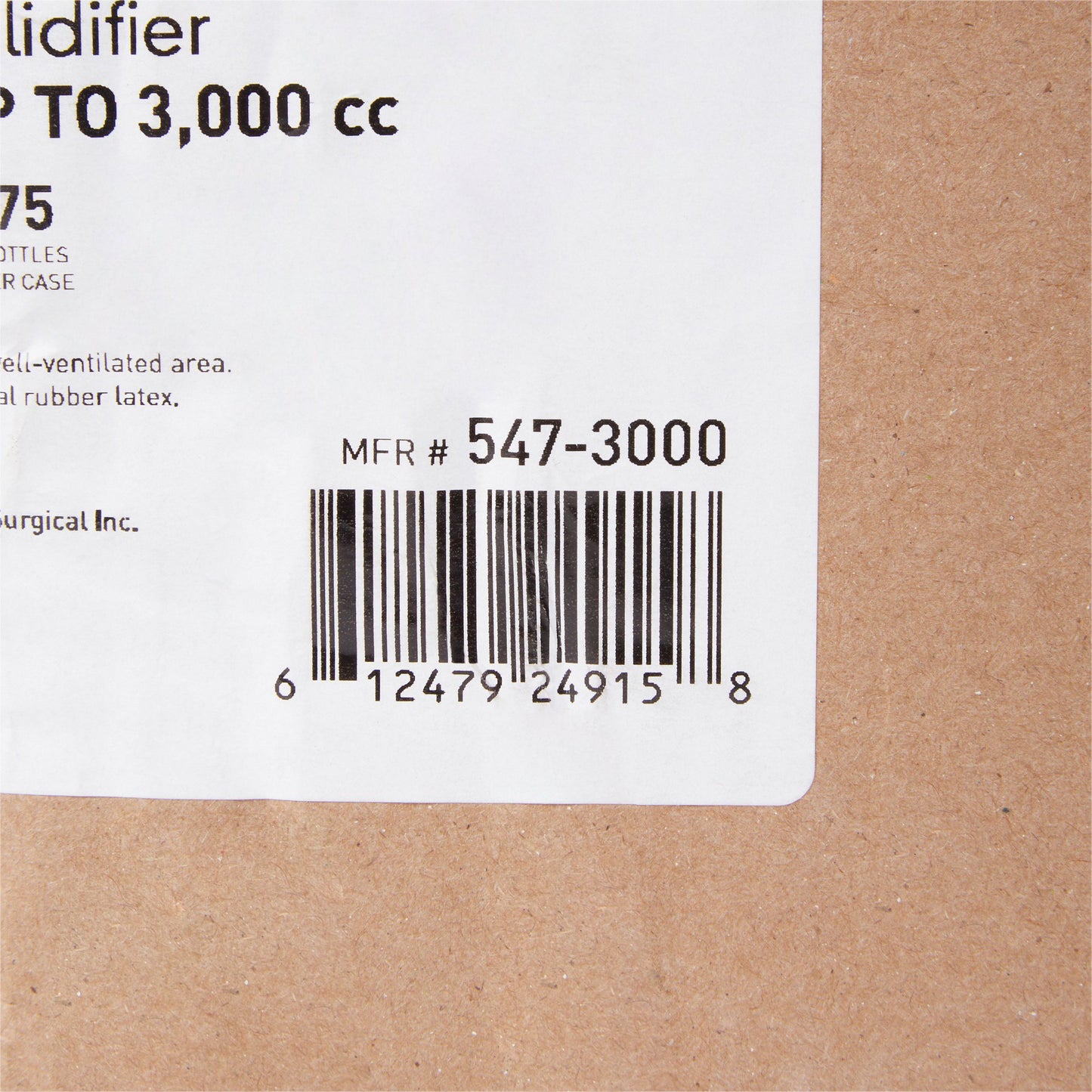 McKesson Fluid Solidifier 3,000 cc Bottle 3.17 oz (1152098_CS)
