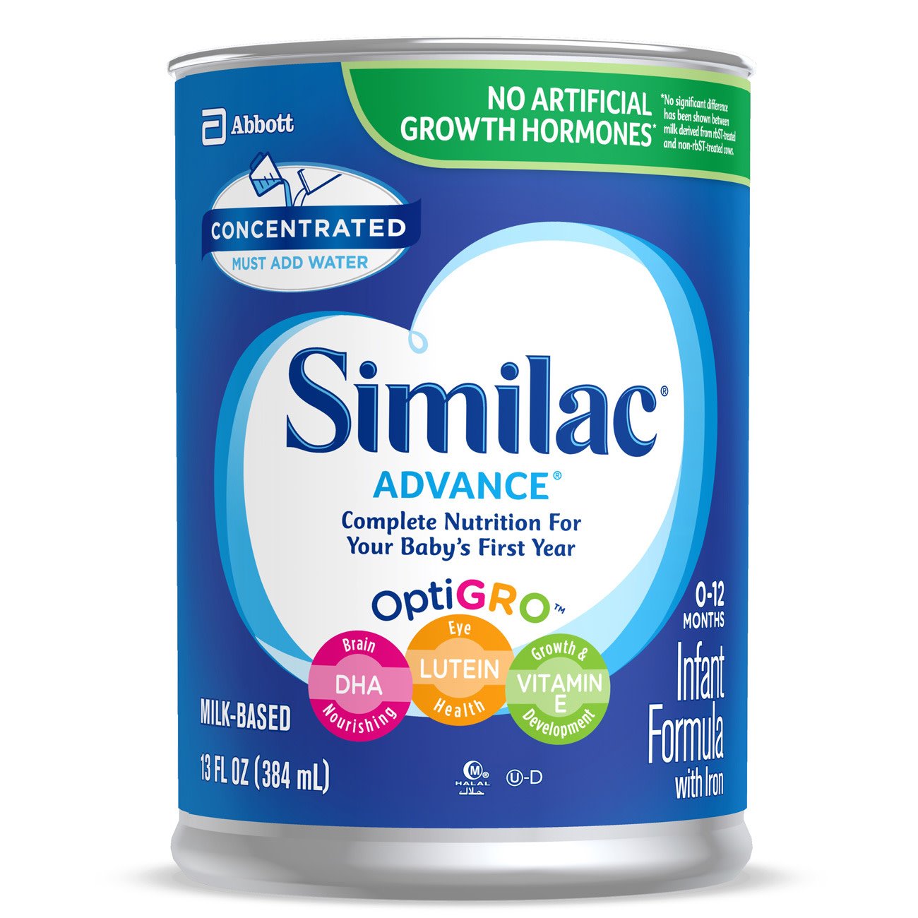 Similac® Advance® Infant Formula Unflavored 13 oz. Can Concentrate Iron (746698_CS)