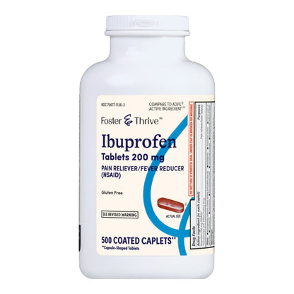 Foster & Thrive™ Pain Relief 200 mg Strength Ibuprofen Caplet 500 per Bottle (1238909_BT)