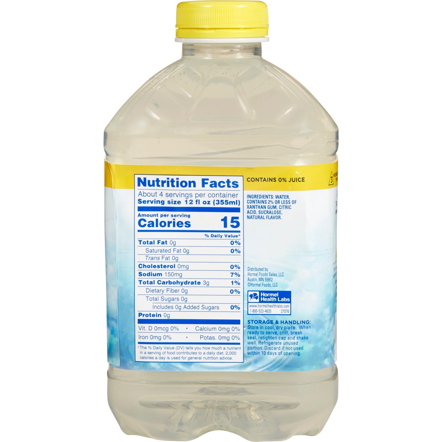 Thick & Easy® Hydrolyte® Thickened Water 46 oz. Bottle Lemon Flavor Liquid IDDSI Level 3 Moderately Thick/Liquidized (732818_CS)