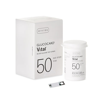 Glucocard® Vital™ Blood Glucose Test Strips 50 Strips per Pack (893032_CS)