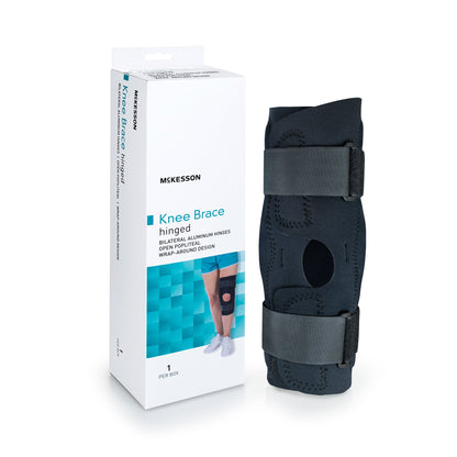 McKesson Knee Brace 2X-Large Wraparound / Hook and Loop Strap Closure with D-Rings 25-1/2 to 28 Inch Circumference Left or Right Knee (1159104_EA)