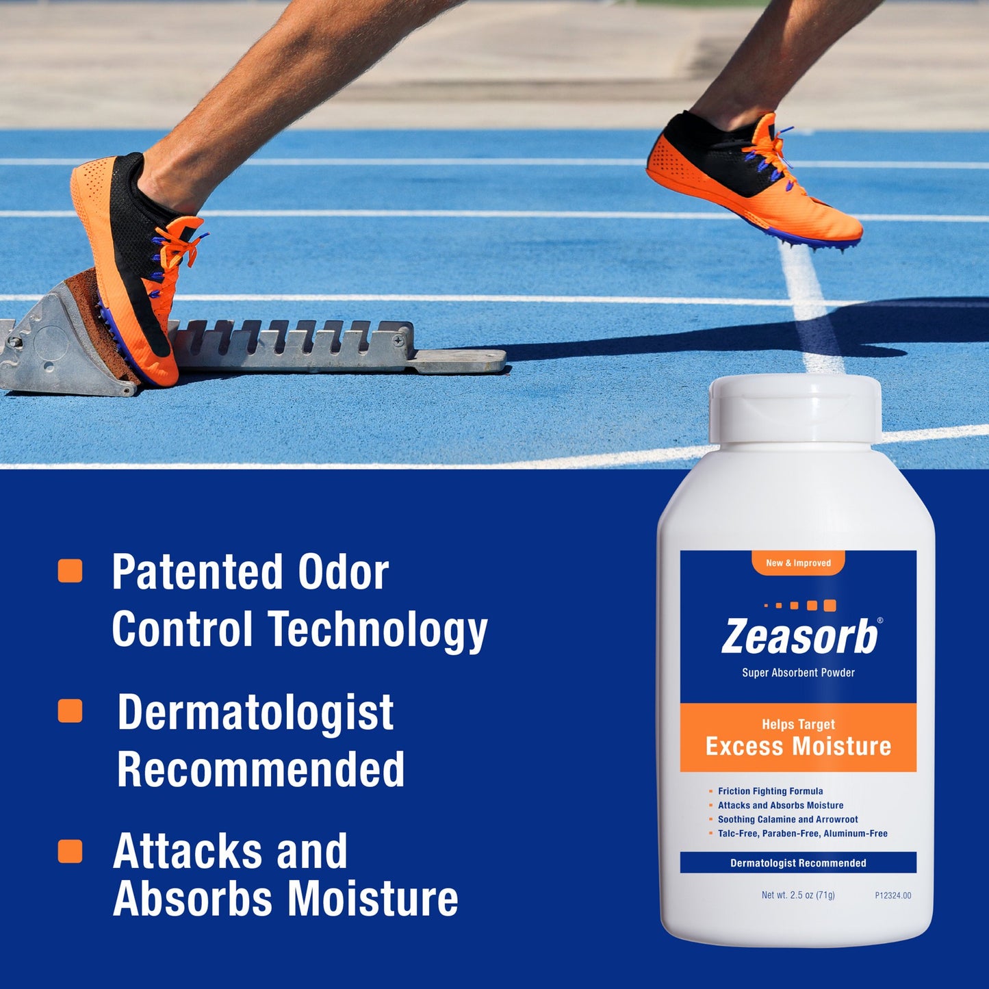 Zeasorb® Excess Moisture Antifungal Powder 2.5 oz. Shaker Bottle (1148771_EA)