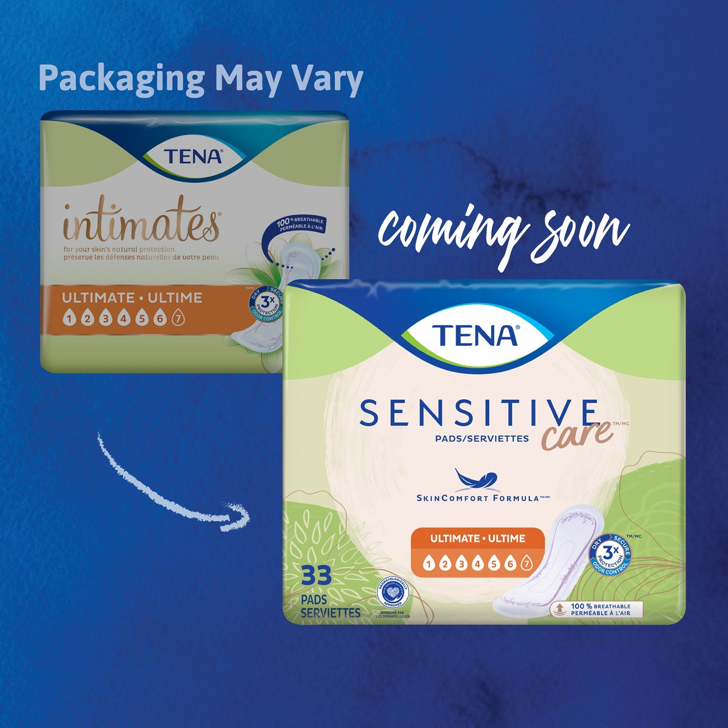 TENA® Sensitive Care Ultimate Bladder Control Pad 16 Inch Length Heavy Absorbency Dry-Fast Core™ One Size Fits Most (1009256_BG)