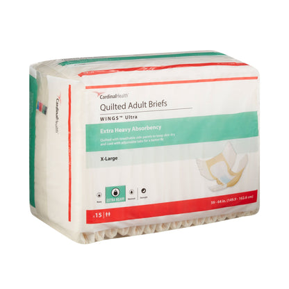 Wings™ Ultra Unisex Adult Incontinence Brief X-Large Disposable Heavy Absorbency (960582_CS)