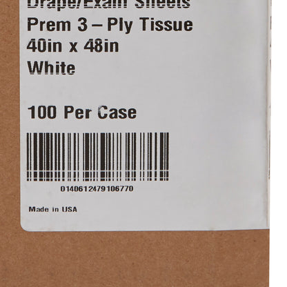 McKesson General Purpose Drape Physical Exam Drape 40 W X 48 L Inch NonSterile (146456_CS)