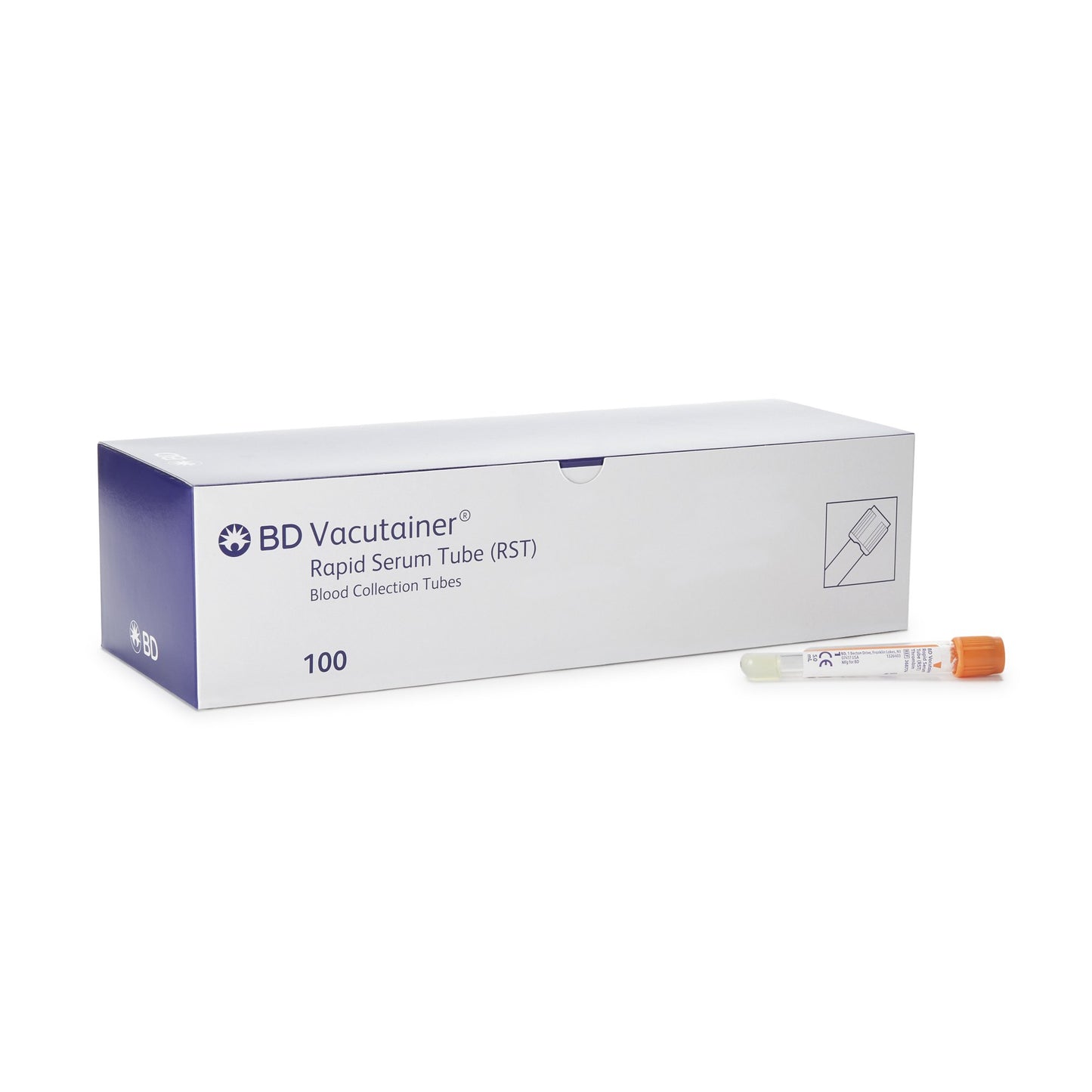 BD Vacutainer® Venous Blood Collection Tube Clot Activator Additive 5 mL BD Hemogard™ Closure Polyethylene Terephthalate (PET) Tube (732877_BX)