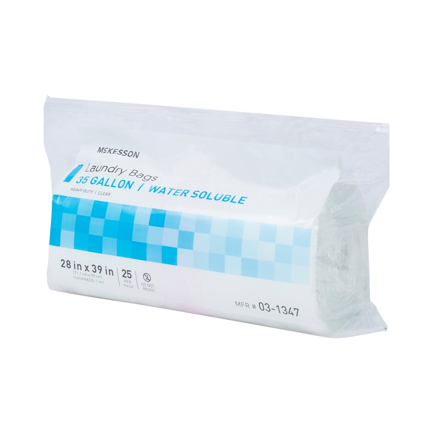 McKesson Hot Water Soluble Laundry Hamper Bag 30 to 35 gal. 28 X 39 Inch Disposable (1147894_PK)