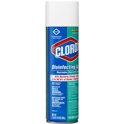 Clorox Commercial Solutions® Clorox® Surface Disinfectant Alcohol Based Aerosol Spray Liquid 19 oz. Can Fresh Scent NonSterile (585450_EA)