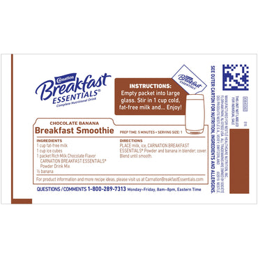 Carnation Breakfast Essentials® Oral Supplement Rich Milk Chocolate Flavor Powder 1.26 oz. Individual Packet (810729_EA)