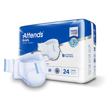 Attends® Care Advanced Unisex Adult Incontinence Brief Medium Disposable Heavy Absorbency (955307_CS)
