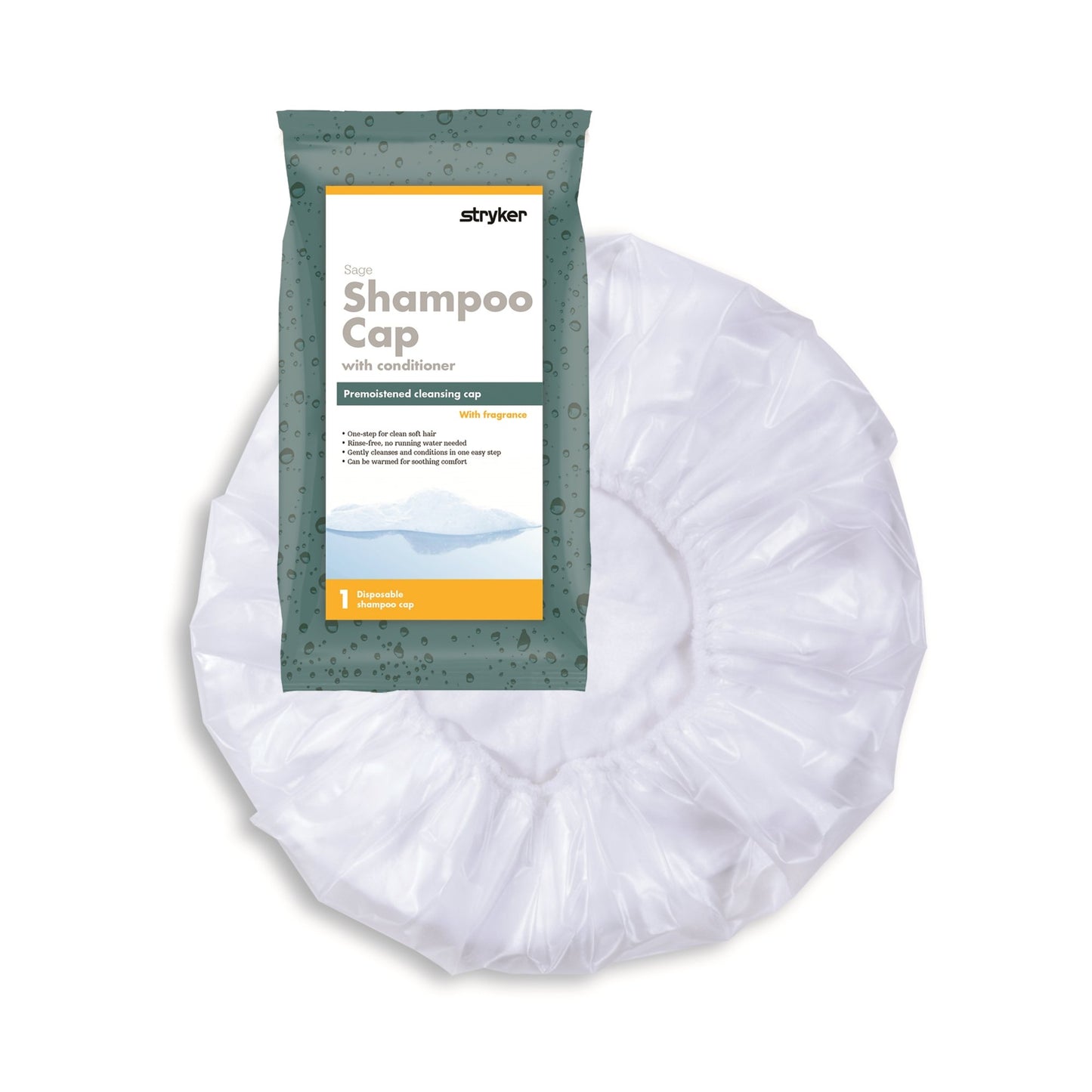 Comfort® Shampoo Cap 1 per Pack Individual Packet Powder Scent (370633_EA)