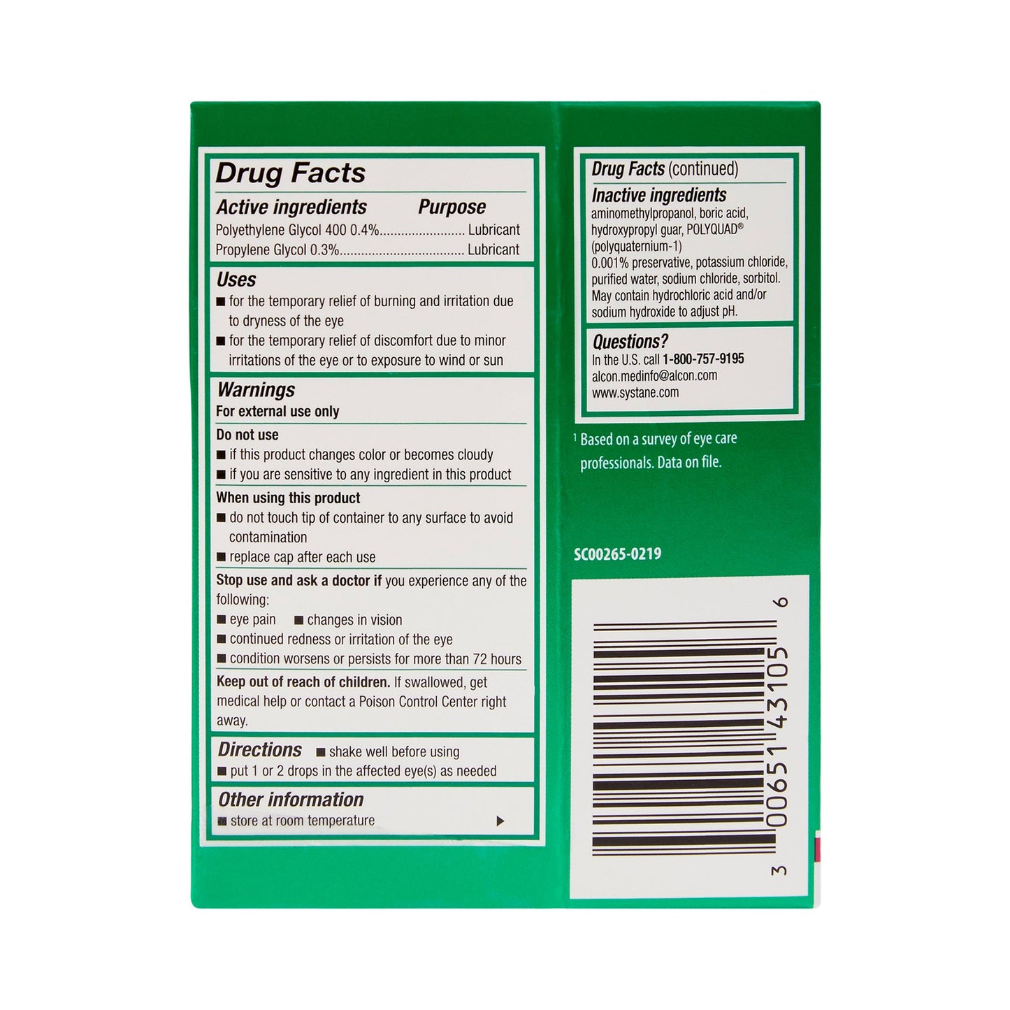 Systane® Ultra Eye Lubricant 0.34 oz. Eye Drops (785511_EA)