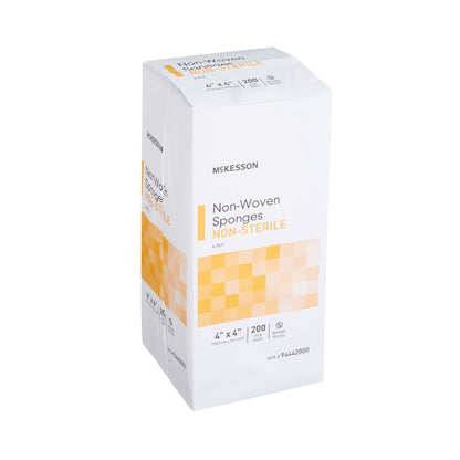 McKesson Nonwoven Sponge 4 X 4 Inch 4-Ply NonSterile 200 per Pack (446036_PK)
