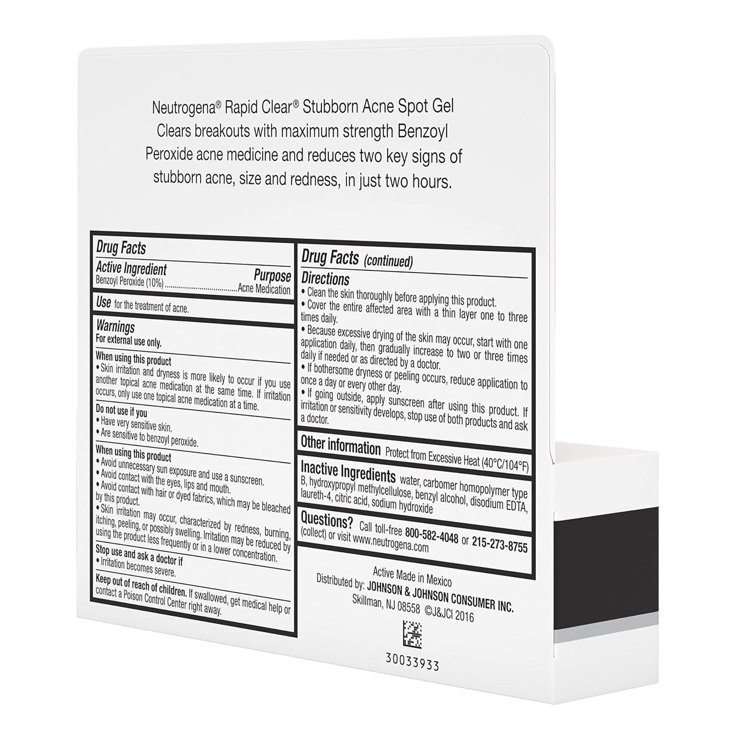 Neutrogena® Rapid Clear Acne Treatment 1 oz. Gel (1250875_EA)