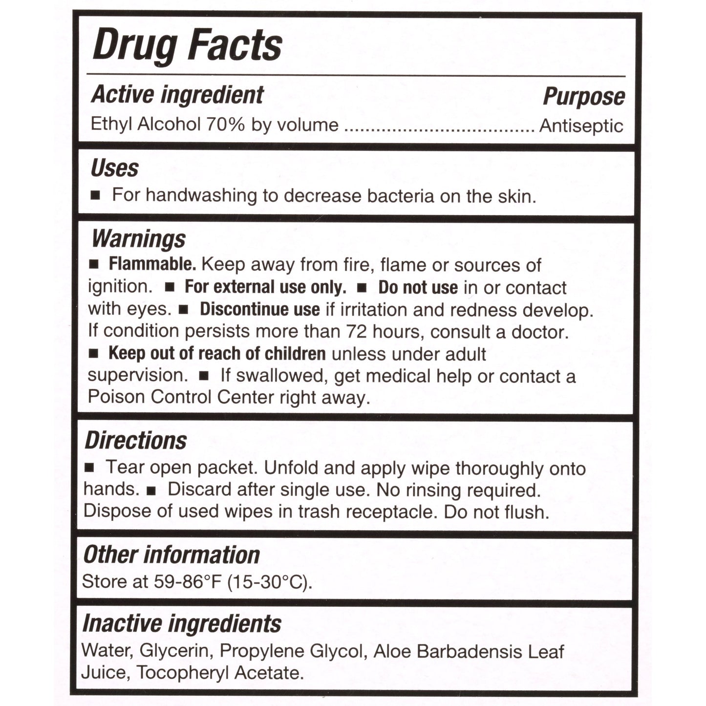 McKesson Hand Sanitizing Wipe 100 Count Ethyl Alcohol Wipe Individual Packet (1055597_EA)
