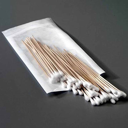 Sklar Swabstick Cotton Tip Wood Shaft 3 Inch Sterile 10 per Pack (770515_CS)