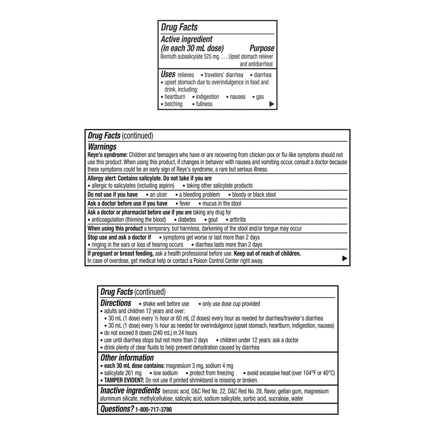 Pepto Bismol® Anti-Diarrheal 262 mg Strength Liquid 4 oz. (491130_EA)