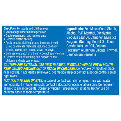 Vicks® VapoPatch™ Aroma Patch Patch 5 per Box (1229277_CT)