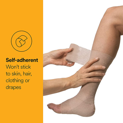 3M™ Coban™ NL Cohesive Bandage 2 Inch X 2 Yard Self-Adherent Closure Tan NonSterile Standard Compression (1190016_CS)