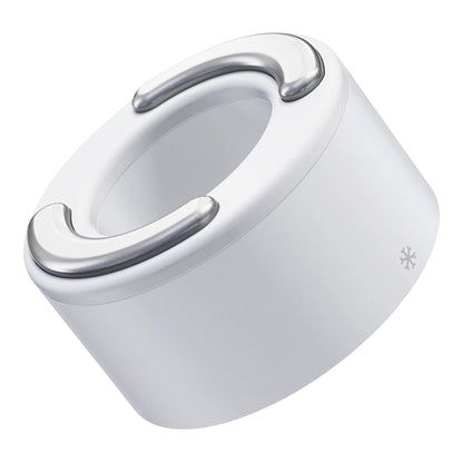 TheraFace Hot and Cold Rings - White Hand-Held Face Massager & Cleanser Attachment 1 Hot Ring, 1 Cold Ring, Travel Pouch (1248585_EA)