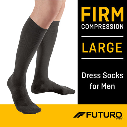 3M™ Futuro™ Compression Socks Knee High Large Black Closed Toe (1084269_PR)