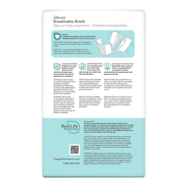 Tranquility® Essential Unisex Incontinence Brief Small Disposable Heavy Absorbency (1188953_CS)