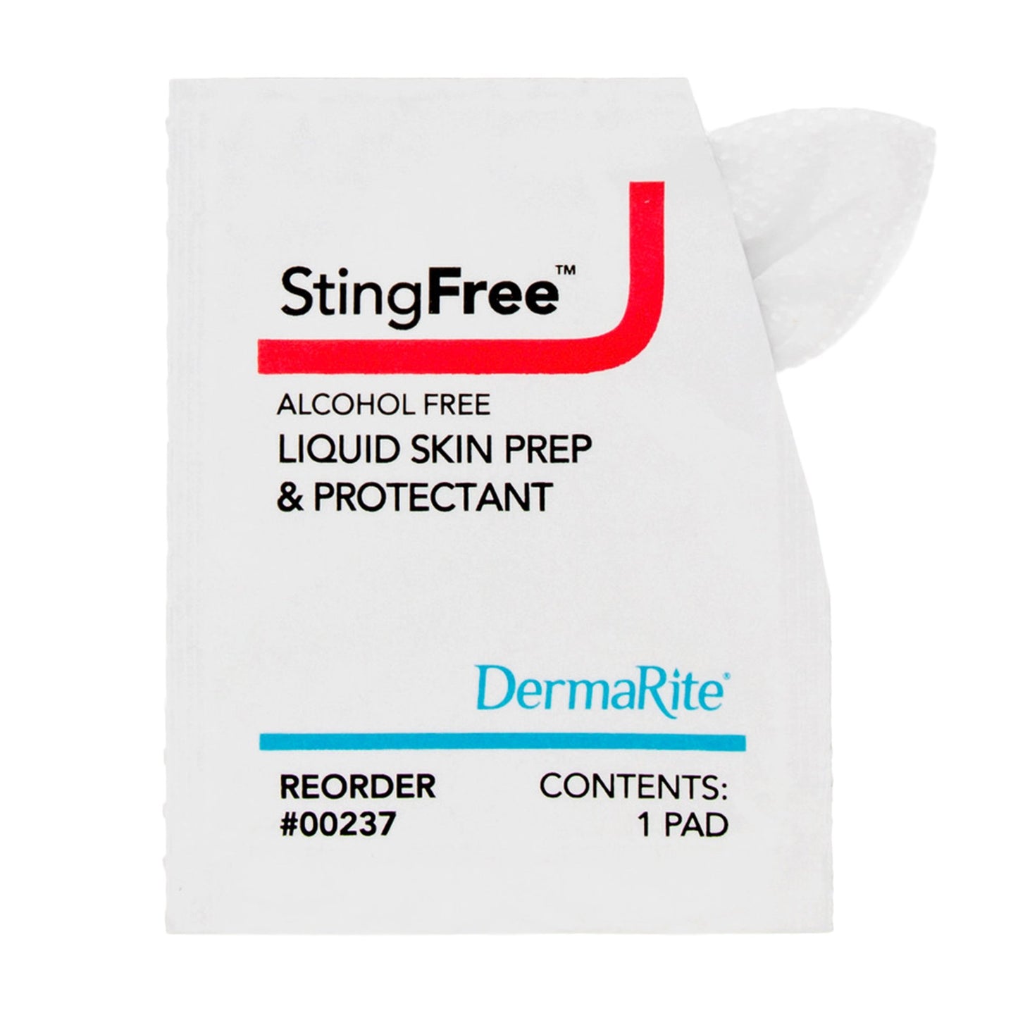 StingFree™ Alcohol-Free Liquid Skin Prep & Shield Skin Barrier Wipe Hexamethyldisiloxane / Decamethylcyclopentasiloxane Individual Packet NonSterile (711920_CS)