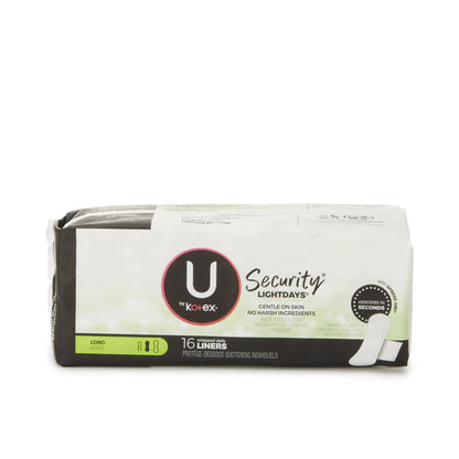 U by Kotex® Security® Panty Liner Regular Absorbency (862787_BX)