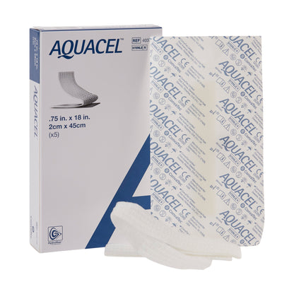 Aquacel® Ribbon Gelling Fiber Wound Dressing 3/4 X 18 Inch Ribbon Sterile (689147_EA)