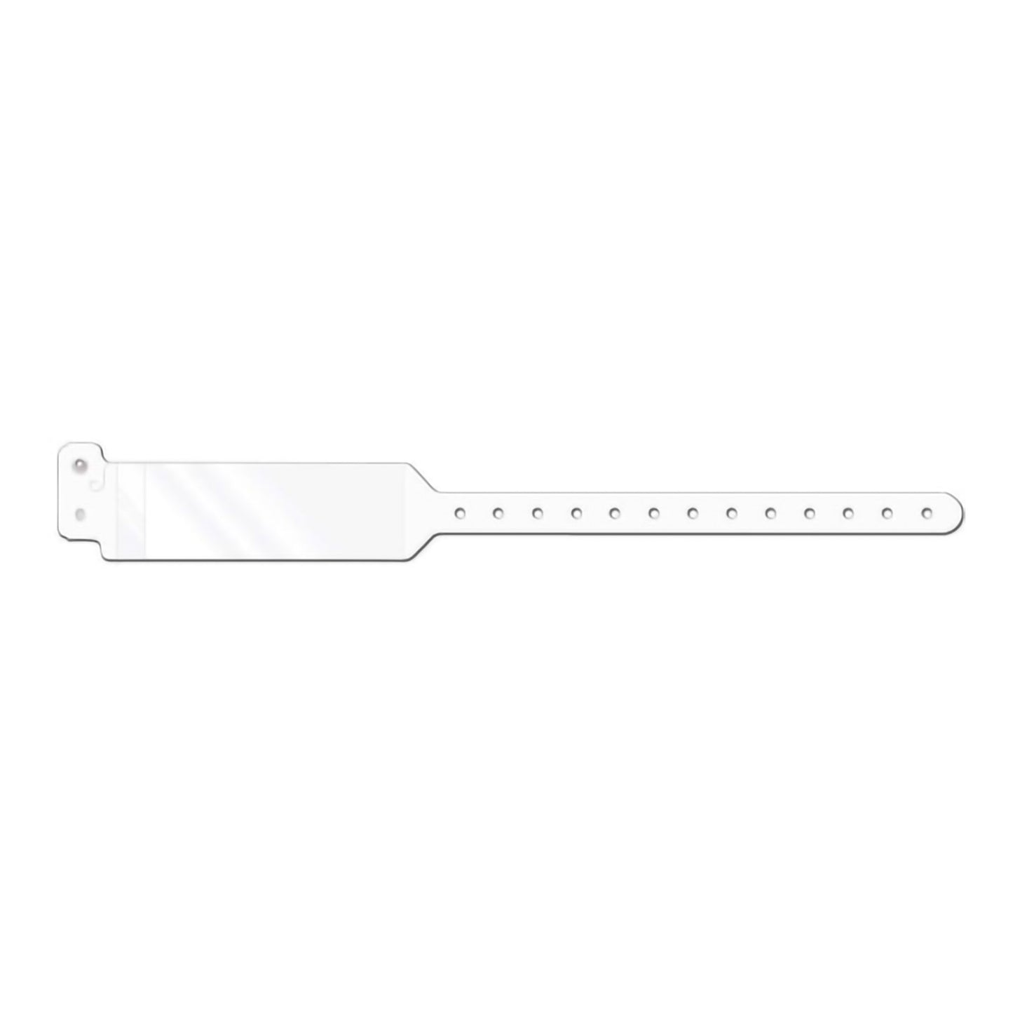 Conf-ID-ent™ Identification Wristband with Shield Write On Band Permanent Snap Without Legend (971355_CS)