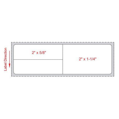 Meditech® Blank Label Thermal Label White Paper 1-1/4 X 4 Inch (985176_RL)