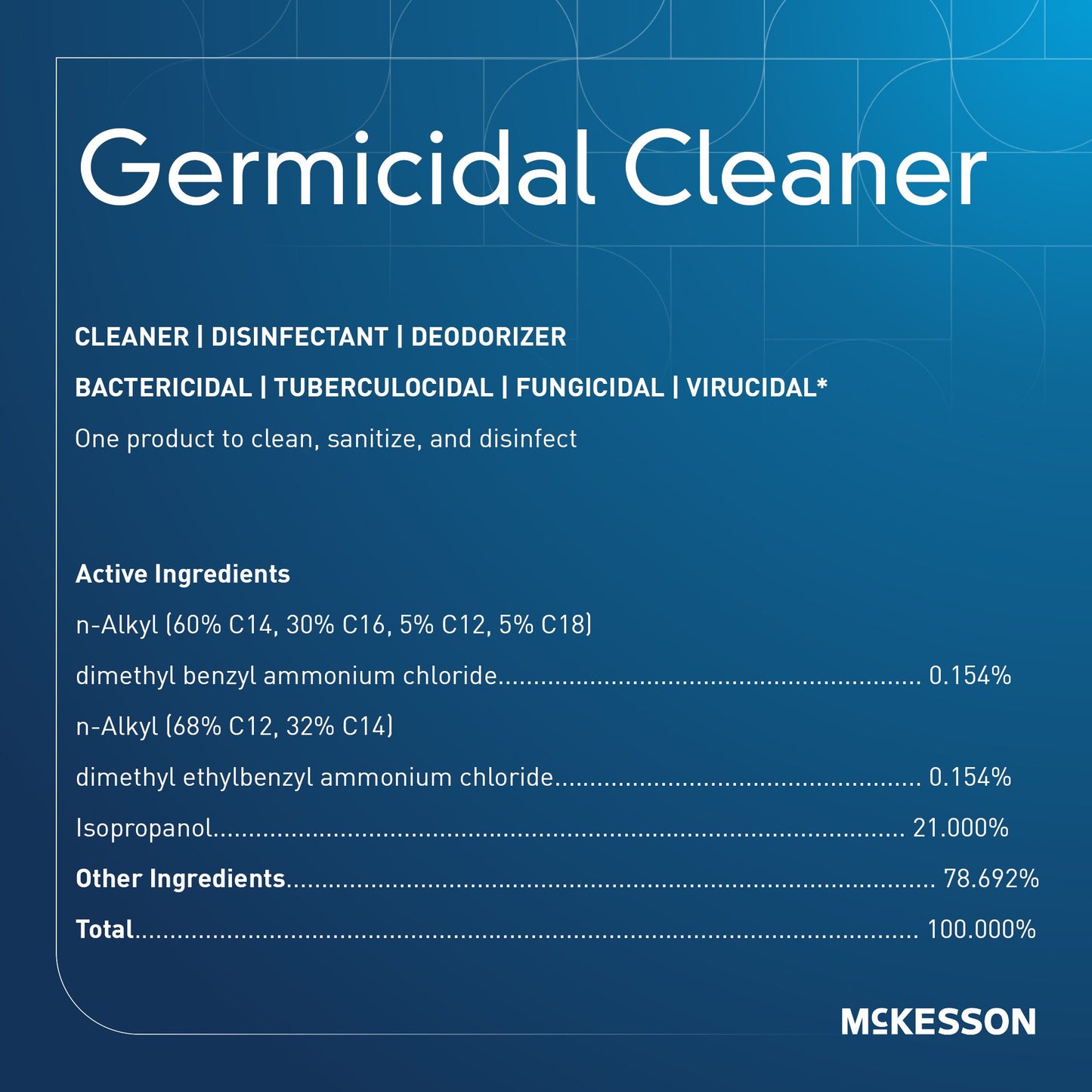 McKesson Surface Disinfectant Cleaner Alcohol Based Trigger Spray Liquid 24 oz. Bottle Alcohol Scent NonSterile (1103354_CS)