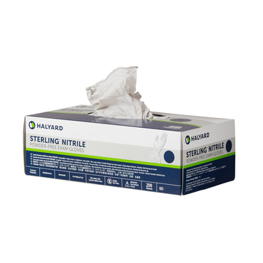 STERLING® Exam Glove X-Small NonSterile Nitrile Standard Cuff Length Textured Fingertips Gray Chemo Tested (783125_CS)
