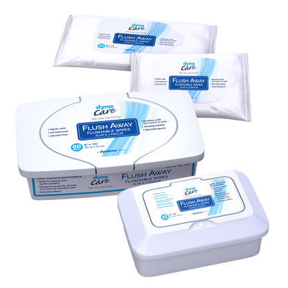 Flush Away Adult Flushable Personal Wipe Tub Scented 60 Count (867176_CS)