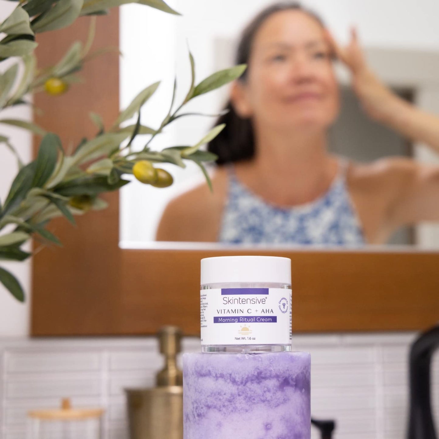 Skintensive® Vitamin C + AHA Morning Ritual Cream Facial Moisturizer 1.6 oz. Jar Unscented Cream (1267987_CS)