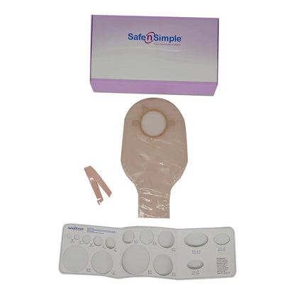 Safe n Simple™ Ostomy Pouch Two-Piece System 12 Inch Length Without Barrier Drainable (1242504_BX)