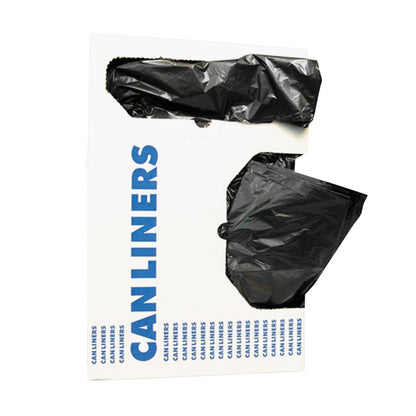 Heritage™ X-Liner™ Trash Bag 60 gal. Black Reprocessed Resin 2 mil 38 X 58 Inch Star Seal Bottom Flat Pack (741372_CS)