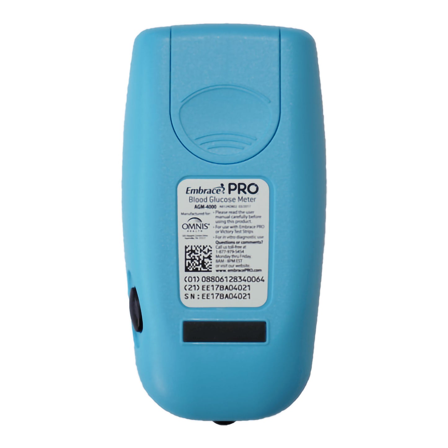Embrace® Blood Glucose Meter 5 Second Results Stores up to 500 Results No Coding Required (1040073_EA)