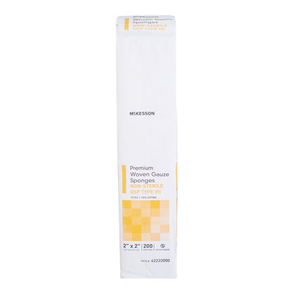 McKesson Gauze Sponge 2 X 2 Inch 12-Ply NonSterile 200 per Pack (1043628_CS)