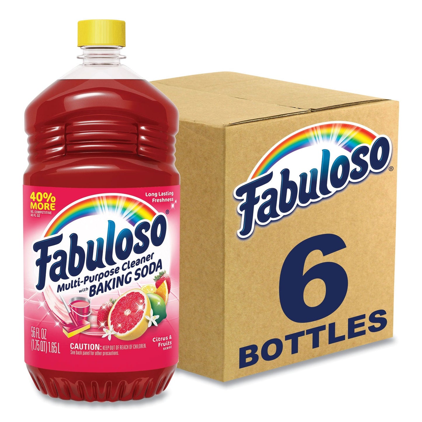 Fabuloso Multi-Use Cleaner, Citrus Scent, 56 oz Bottle, 6/Carton (CPC153091)