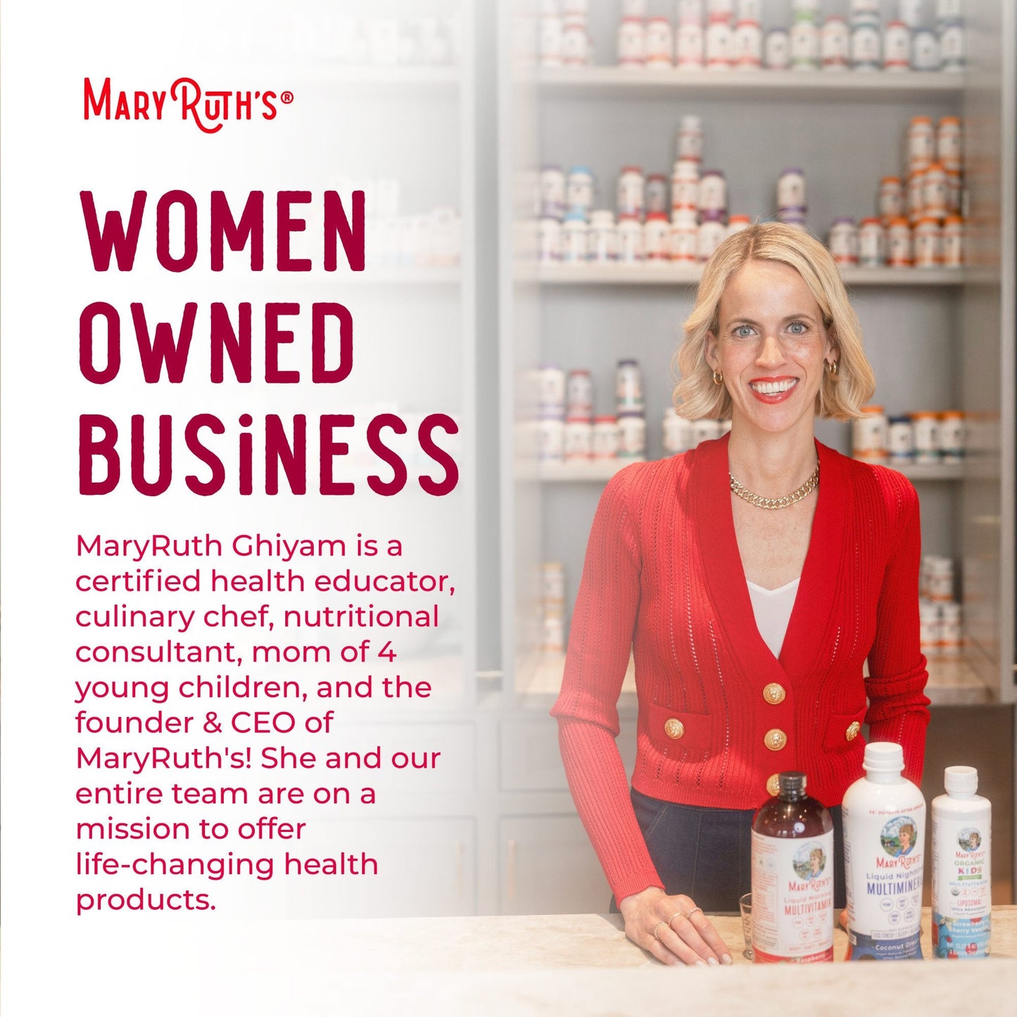 Mary Ruth's® Liquid Morning Multivitamin Dietary Supplement Vitamin A / C / D / E 80 mcg - 8 mg - 1.7 mcg - 1.5 mg Strength Liquid 30 oz. Raspberry Flavor (1271761_EA)