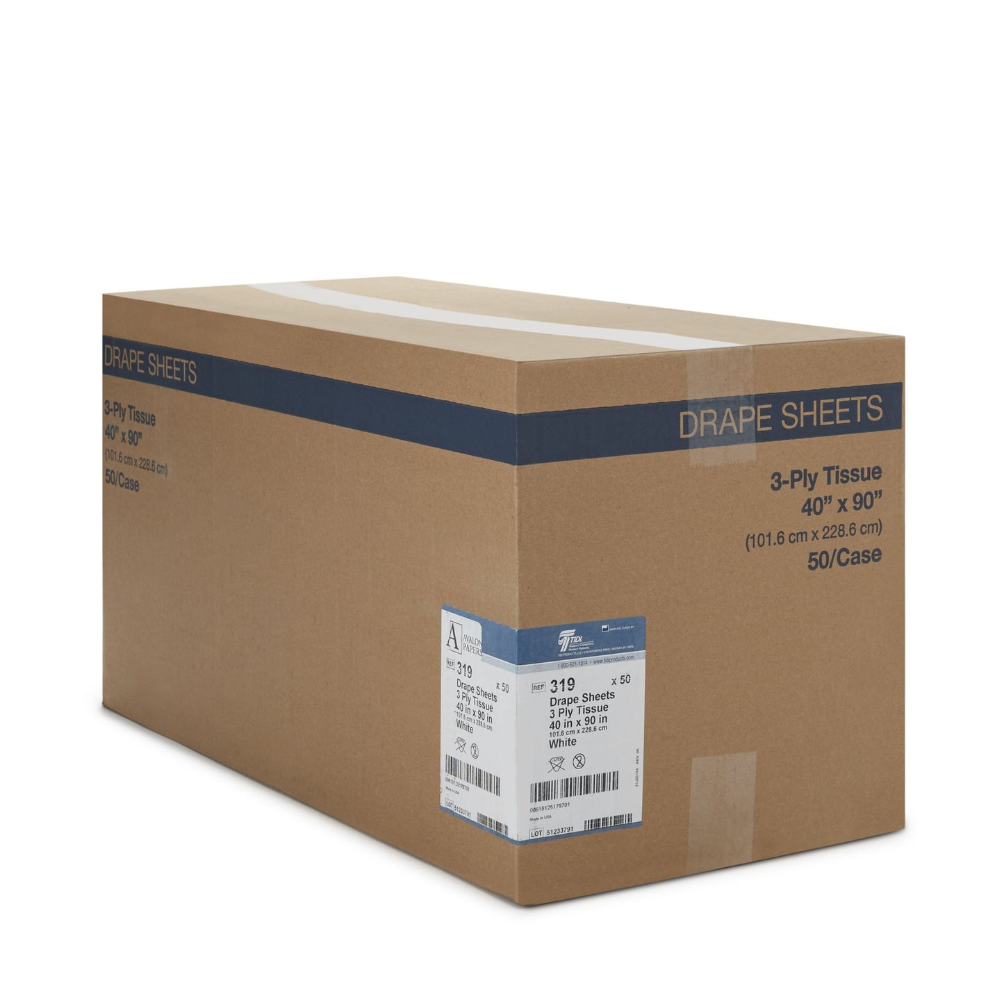 Avalon Papers General Purpose Drape Drape Sheet 40 W X 90 L Inch (936300_CS)