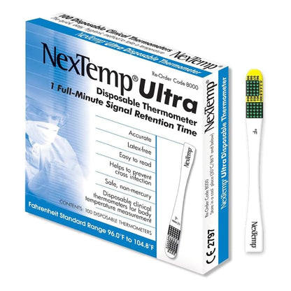 NexTemp® Disposable Oral Thermometer 96 to 104.8 °F Color Dots Display (842860_BX)